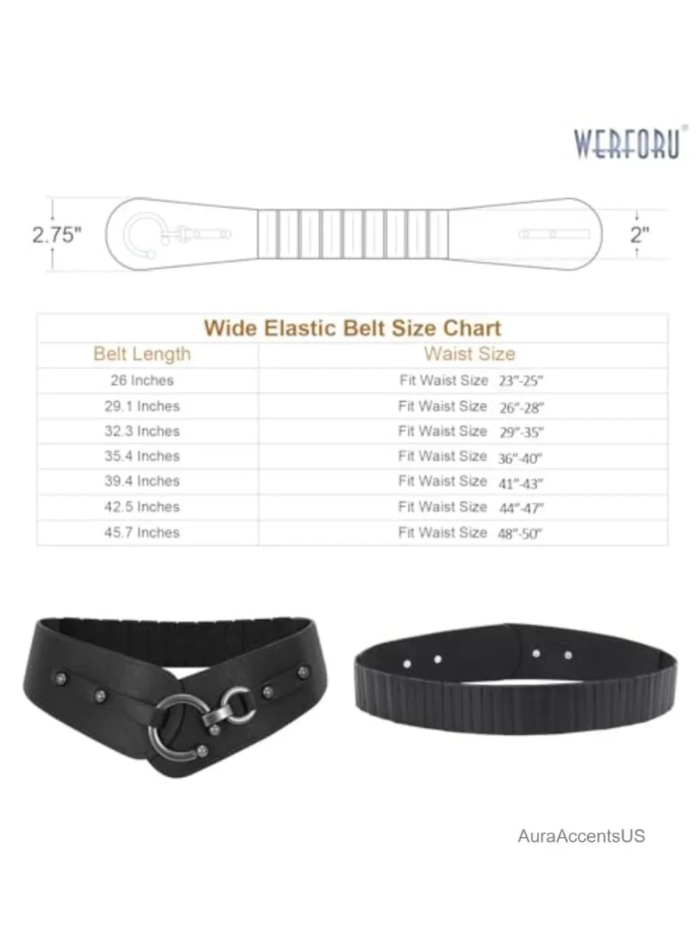 Vintage Wide Elastic PU Leather Belt with Interlock Buckle